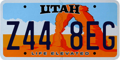 UT license plate Z448EG
