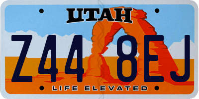 UT license plate Z448EJ