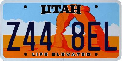 UT license plate Z448EL