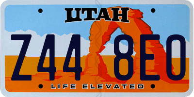 UT license plate Z448EO