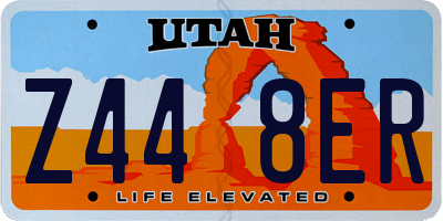 UT license plate Z448ER