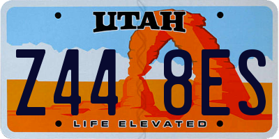 UT license plate Z448ES