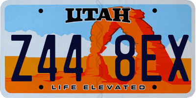 UT license plate Z448EX