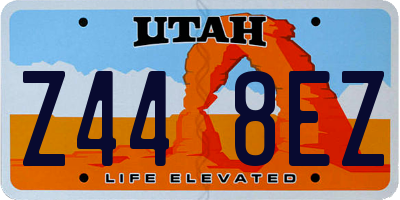 UT license plate Z448EZ
