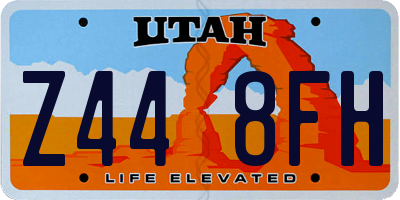 UT license plate Z448FH