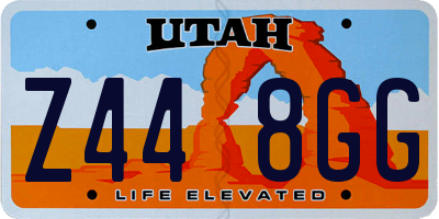 UT license plate Z448GG