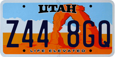 UT license plate Z448GQ
