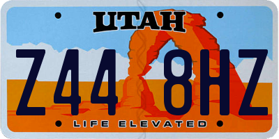 UT license plate Z448HZ