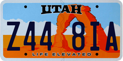 UT license plate Z448IA