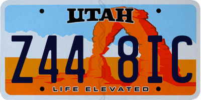 UT license plate Z448IC