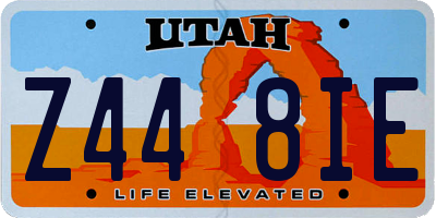 UT license plate Z448IE