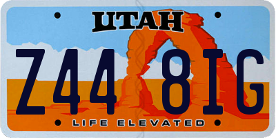 UT license plate Z448IG