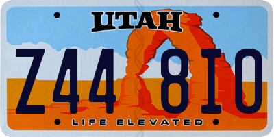 UT license plate Z448IO