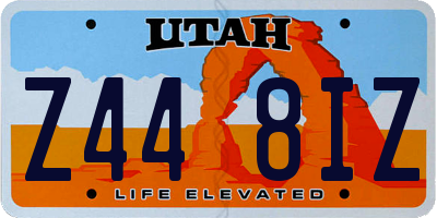 UT license plate Z448IZ