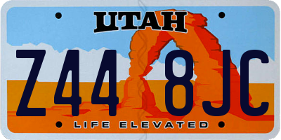 UT license plate Z448JC