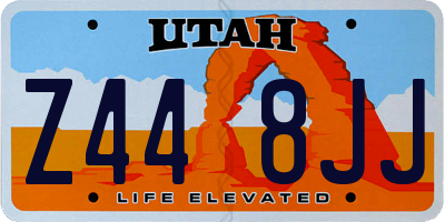 UT license plate Z448JJ