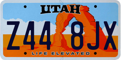UT license plate Z448JX