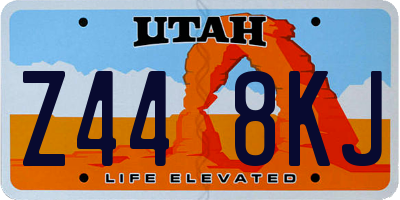 UT license plate Z448KJ