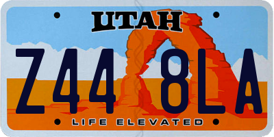 UT license plate Z448LA