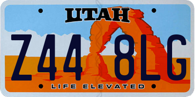 UT license plate Z448LG