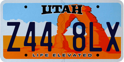 UT license plate Z448LX