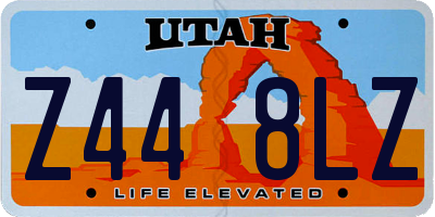 UT license plate Z448LZ