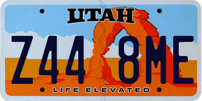 UT license plate Z448ME