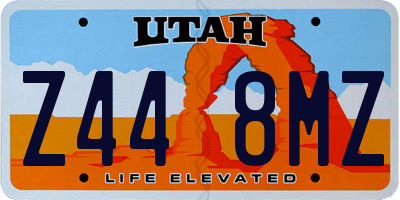 UT license plate Z448MZ