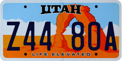 UT license plate Z448OA