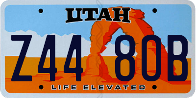 UT license plate Z448OB