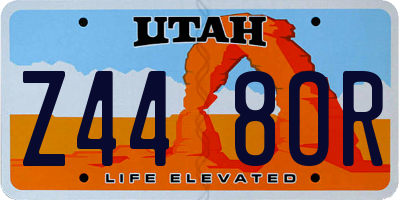UT license plate Z448OR