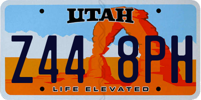 UT license plate Z448PH
