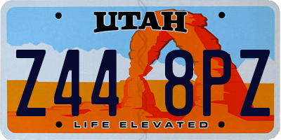 UT license plate Z448PZ