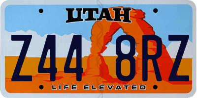 UT license plate Z448RZ