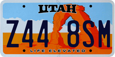UT license plate Z448SM