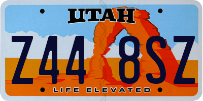 UT license plate Z448SZ