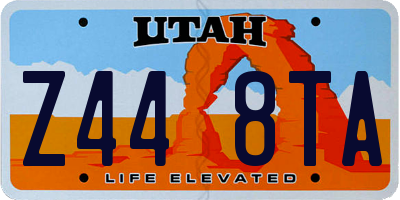 UT license plate Z448TA