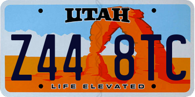 UT license plate Z448TC