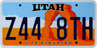 UT license plate Z448TH