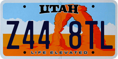 UT license plate Z448TL