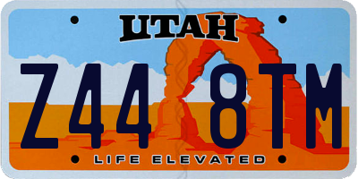 UT license plate Z448TM