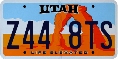 UT license plate Z448TS