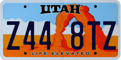 UT license plate Z448TZ