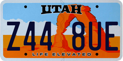 UT license plate Z448UE
