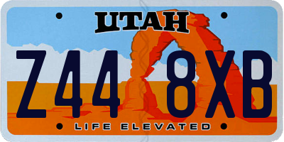 UT license plate Z448XB