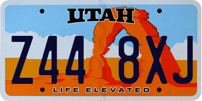 UT license plate Z448XJ
