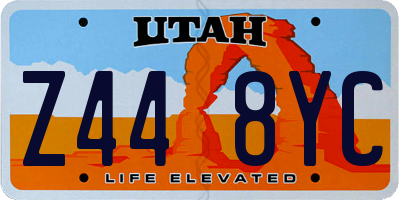 UT license plate Z448YC