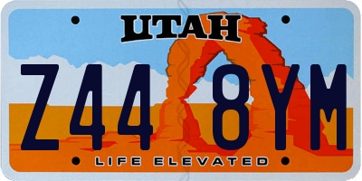 UT license plate Z448YM