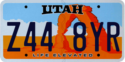 UT license plate Z448YR