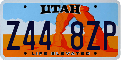 UT license plate Z448ZP